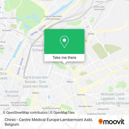 Chirec - Centre Médical Europe-Lambermont Asbl map