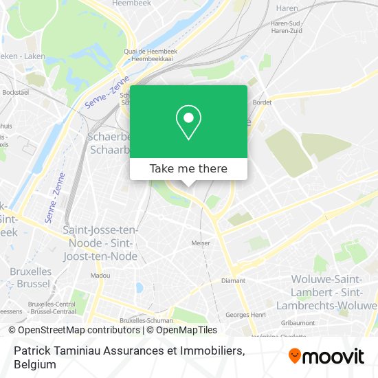 Patrick Taminiau Assurances et Immobiliers map