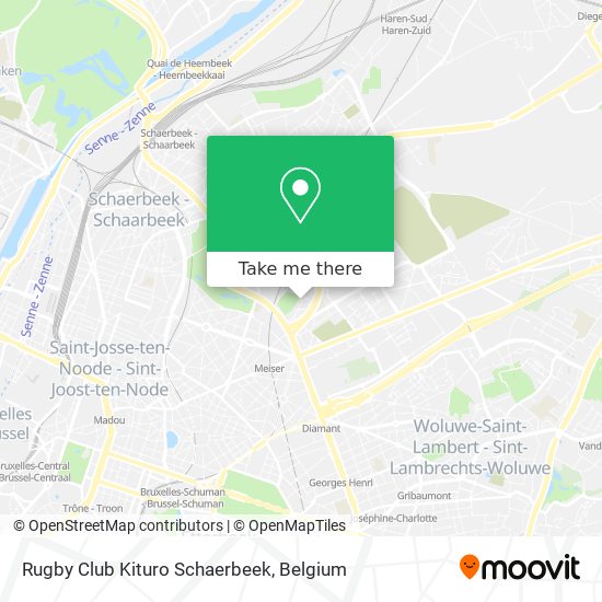 Rugby Club Kituro Schaerbeek map