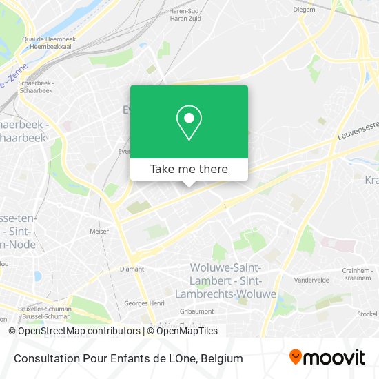 Consultation Pour Enfants de L'One map