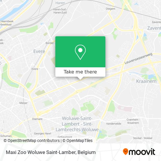 Maxi Zoo Woluwe Saint-Lamber plan