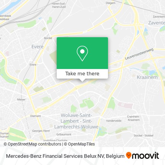 Mercedes-Benz Financial Services Belux NV map