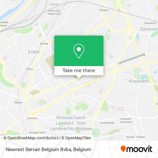 Newrest Servair Belgium Bvba map