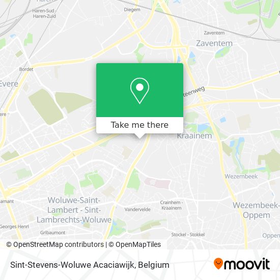 Sint-Stevens-Woluwe Acaciawijk map