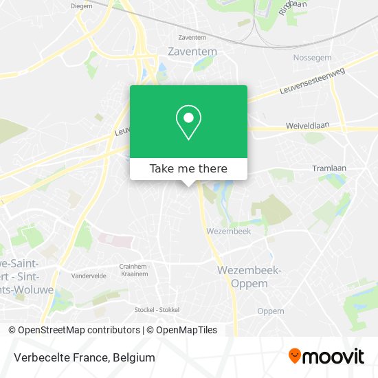Verbecelte France map