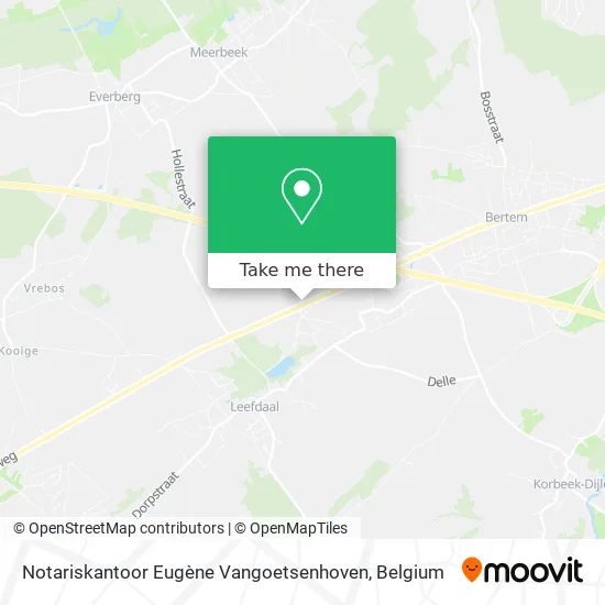 Notariskantoor Eugène Vangoetsenhoven map
