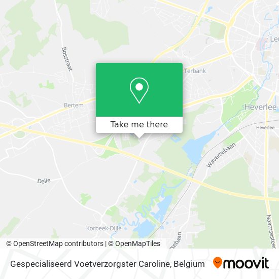 Gespecialiseerd Voetverzorgster Caroline map