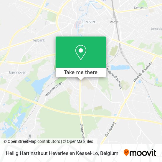 Heilig Hartinstituut Heverlee en Kessel-Lo map