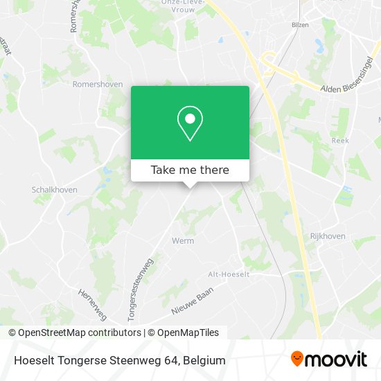 Hoeselt Tongerse Steenweg 64 map