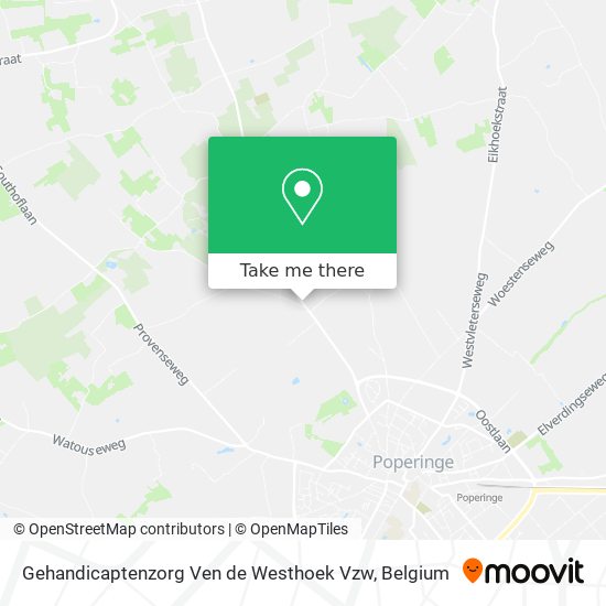 Gehandicaptenzorg Ven de Westhoek Vzw map