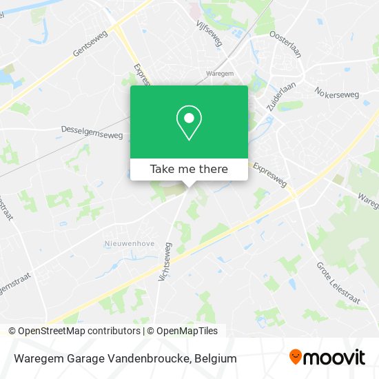 Waregem Garage Vandenbroucke plan