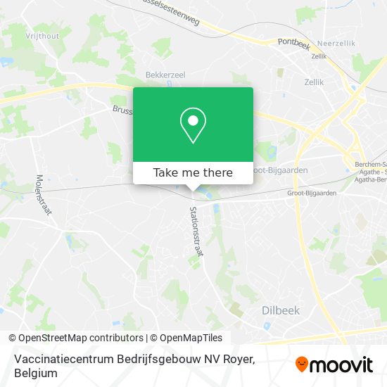 Vaccinatiecentrum Bedrijfsgebouw NV Royer plan