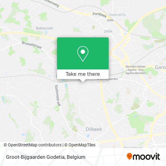 Groot-Bijgaarden Godetia map