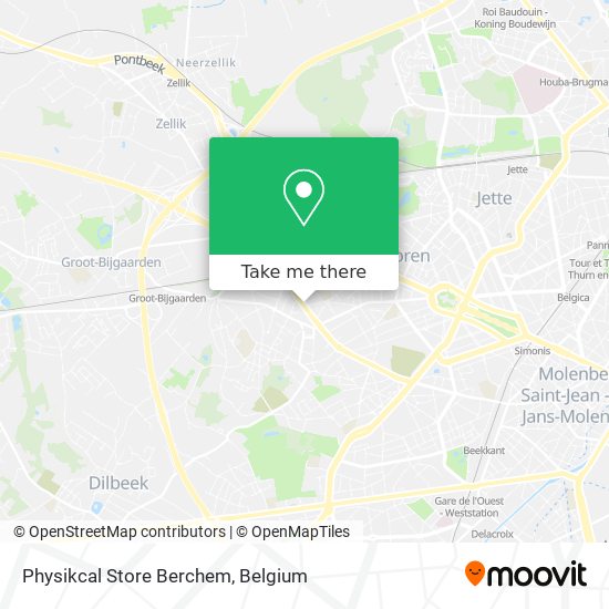 Physikcal Store Berchem map