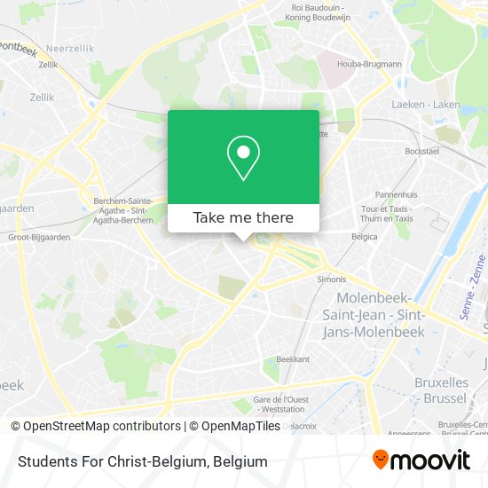 Students For Christ-Belgium map