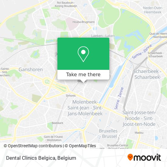 Dental Clinics Belgica map