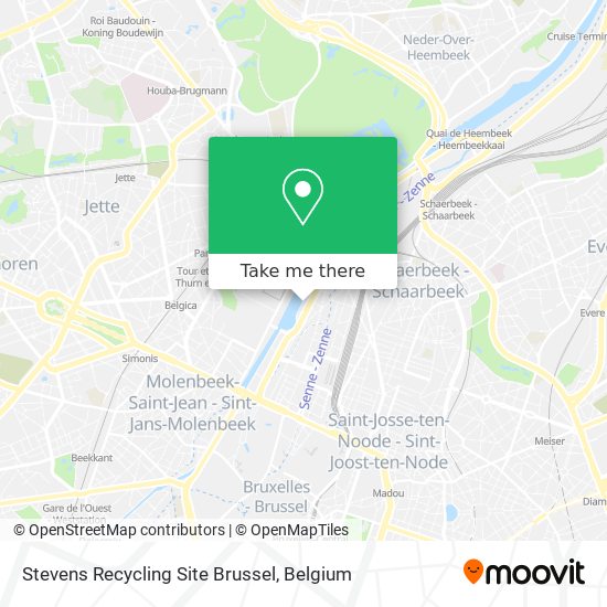 Stevens Recycling Site Brussel plan