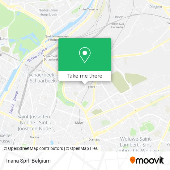 Inana Sprl map