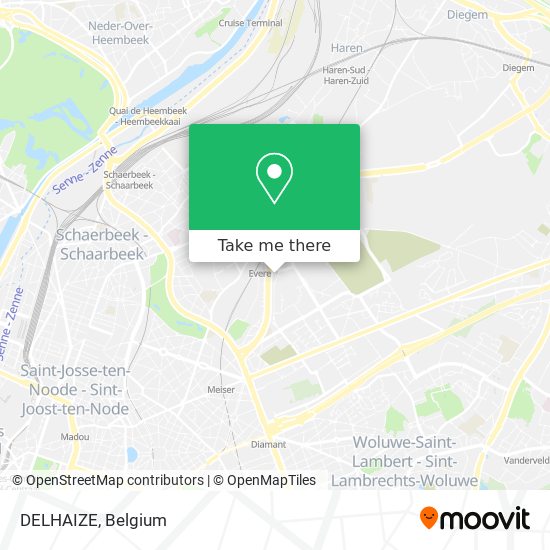 DELHAIZE map