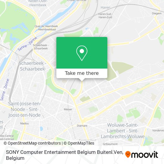 SONY Computer Entertainment Belgium Buitenl.Ven map