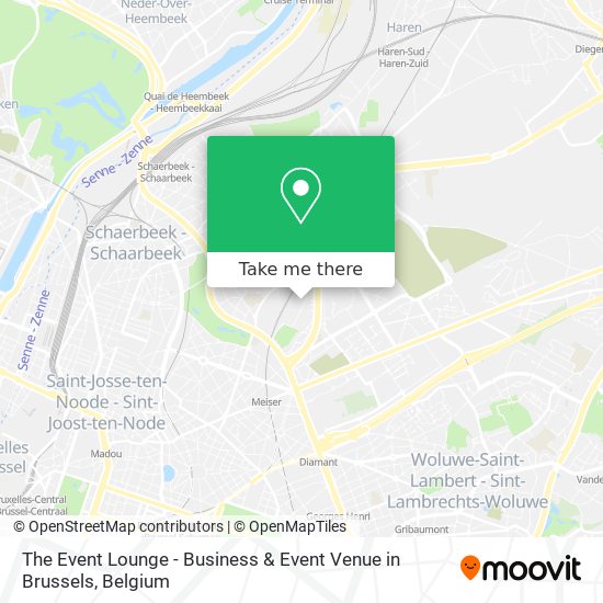 The Event Lounge - Business & Event Venue in Brussels map