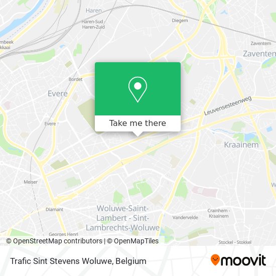 Trafic Sint Stevens Woluwe plan