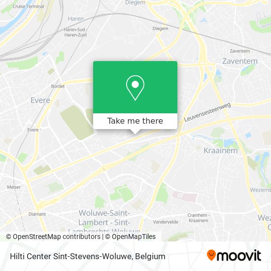 Hilti Center Sint-Stevens-Woluwe map