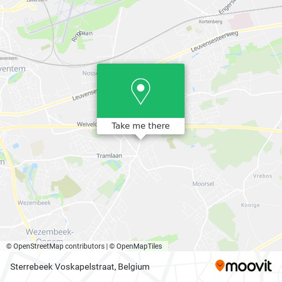 Sterrebeek Voskapelstraat plan