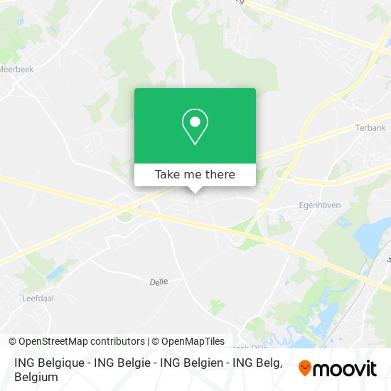 ING Belgique - ING Belgie - ING Belgien - ING Belg map