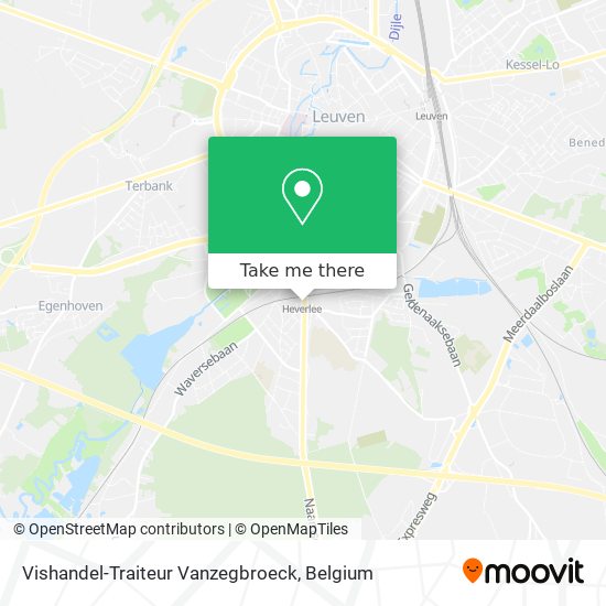 Vishandel-Traiteur Vanzegbroeck map