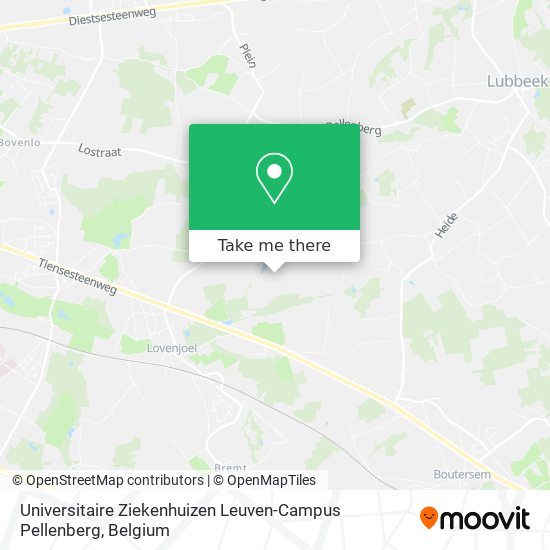 Universitaire Ziekenhuizen Leuven-Campus Pellenberg map