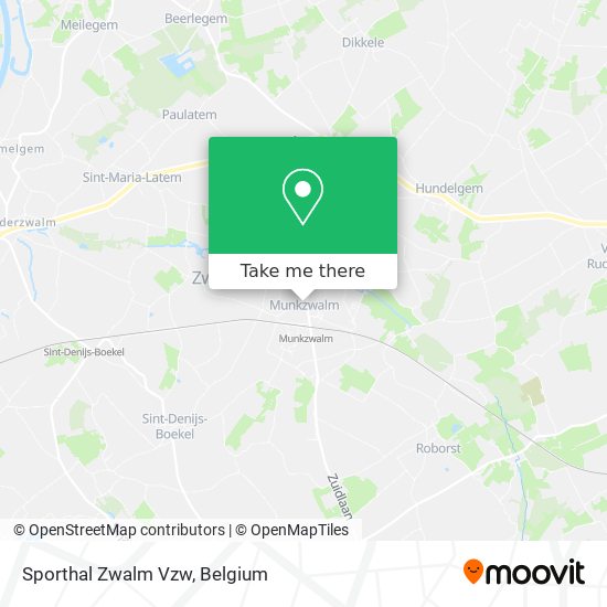 Sporthal Zwalm Vzw map