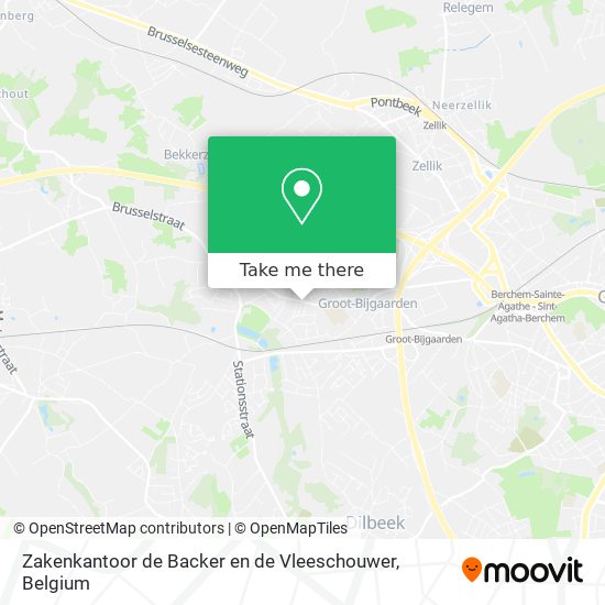 Zakenkantoor de Backer en de Vleeschouwer plan