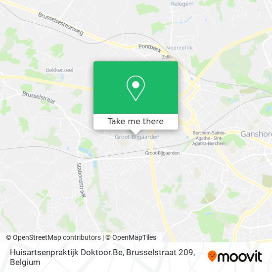 Huisartsenpraktijk Doktoor.Be, Brusselstraat 209 plan