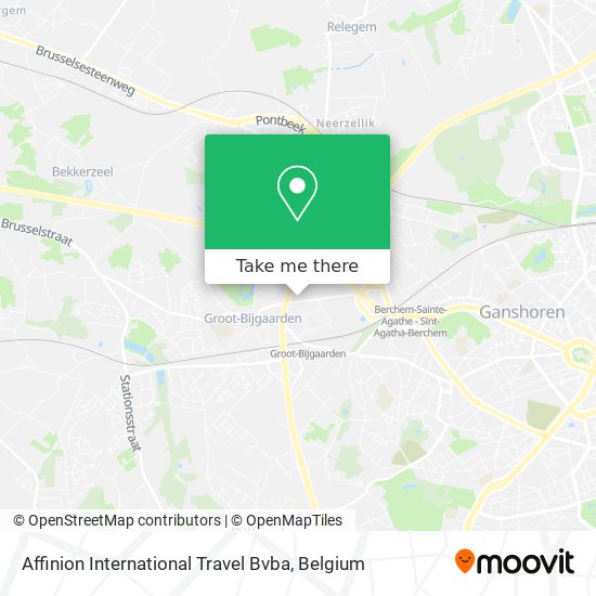 Affinion International Travel Bvba map