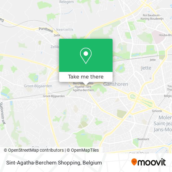 Sint-Agatha-Berchem Shopping map