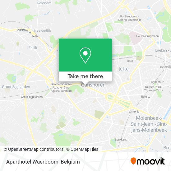 Aparthotel Waerboom map