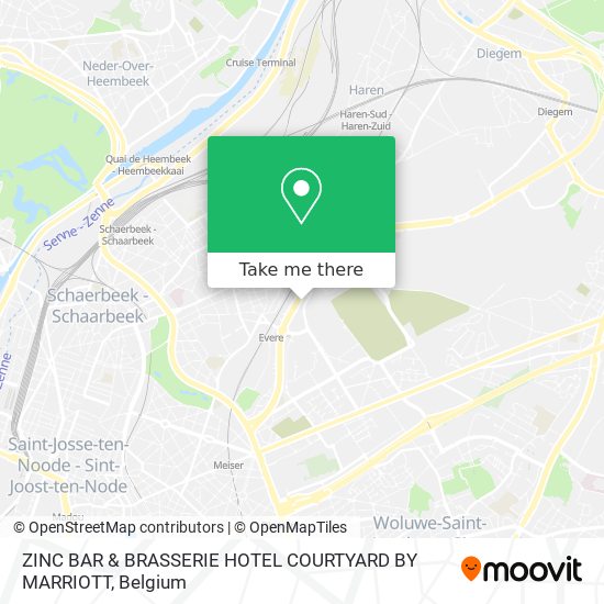 ZINC BAR & BRASSERIE HOTEL COURTYARD BY MARRIOTT map