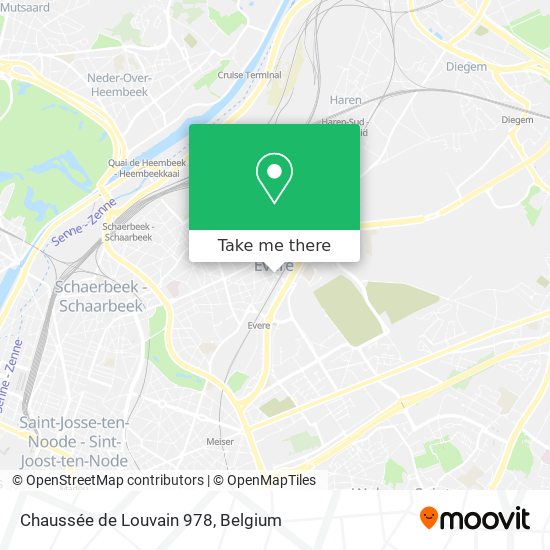 Chaussée de Louvain 978 map