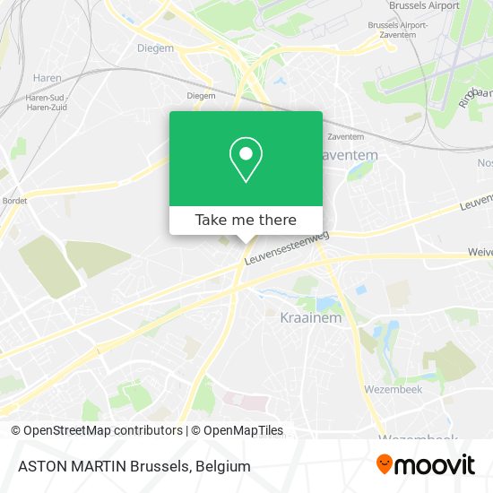 ASTON MARTIN Brussels map