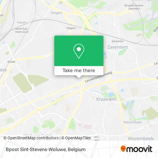 Bpost Sint-Stevens-Woluwe map