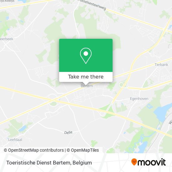 Toeristische Dienst Bertem map