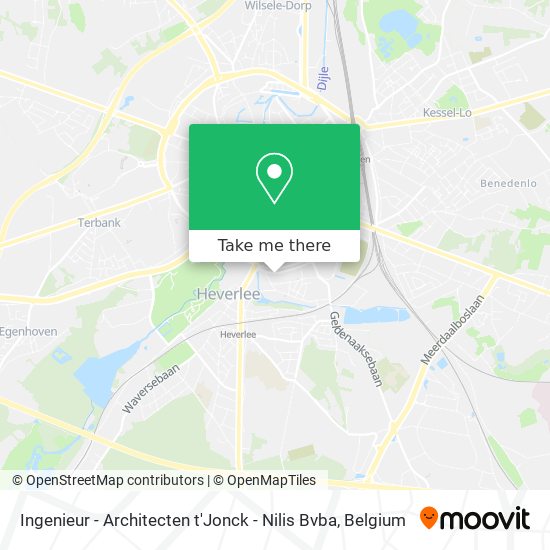 Ingenieur - Architecten t'Jonck - Nilis Bvba map