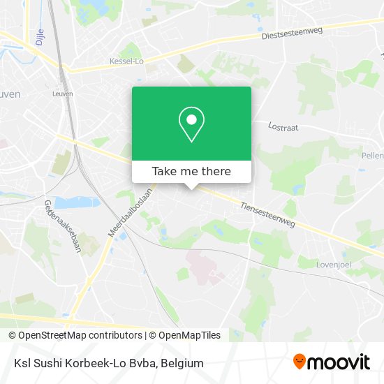 Ksl Sushi Korbeek-Lo Bvba map