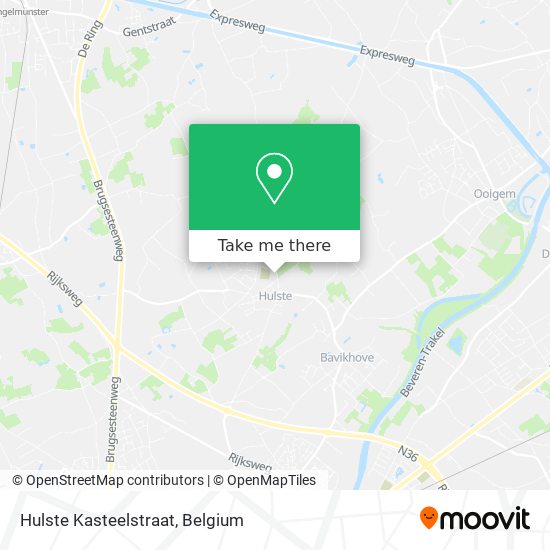 Hulste Kasteelstraat plan