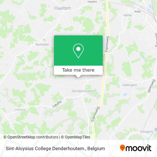 Sint-Aloysius College Denderhoutem. map