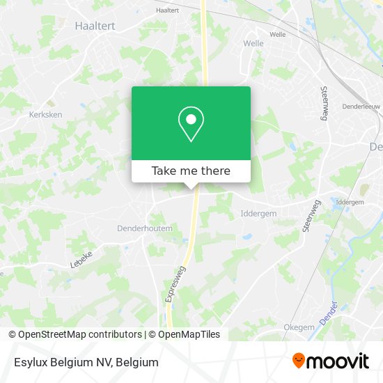 Esylux Belgium NV map