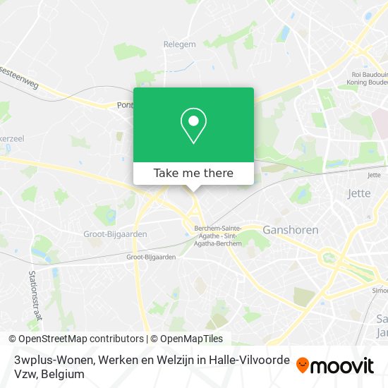 3wplus-Wonen, Werken en Welzijn in Halle-Vilvoorde Vzw map
