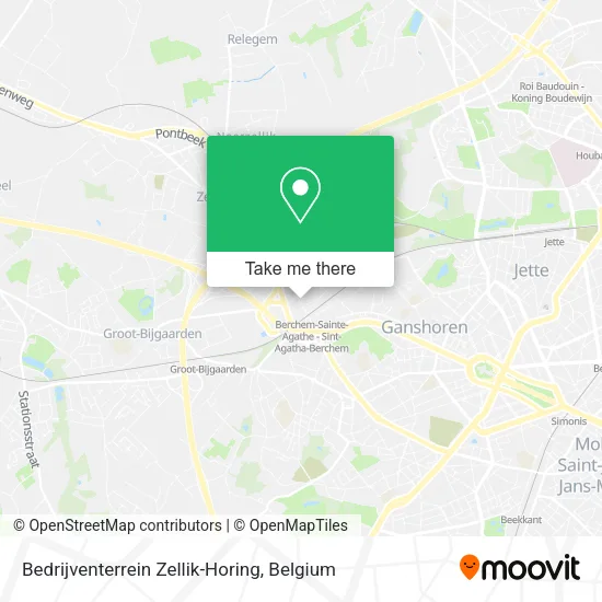 Bedrijventerrein Zellik-Horing map