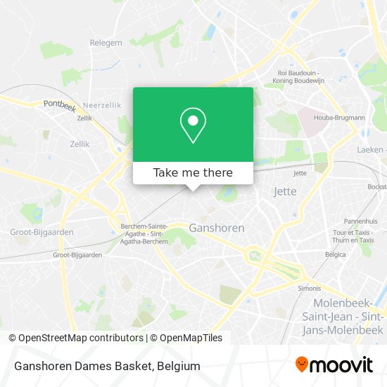 Ganshoren Dames Basket map